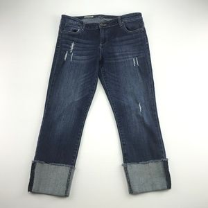 Kut From The Kloth Cameron Cuffed Crop Capri Jeans